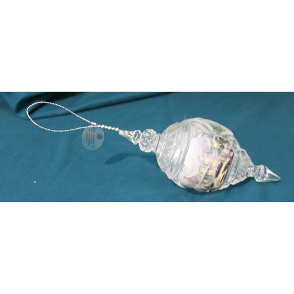 2014 Thomas Kinkade Crystal Christmas Ornament Together At Heart Holiday Decor - Picture 3 of 5